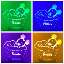 Lámpara LED personalizada MICKEY BEBÉ