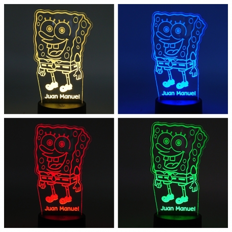 Lámpara LED personalizada BOB ESPONJA