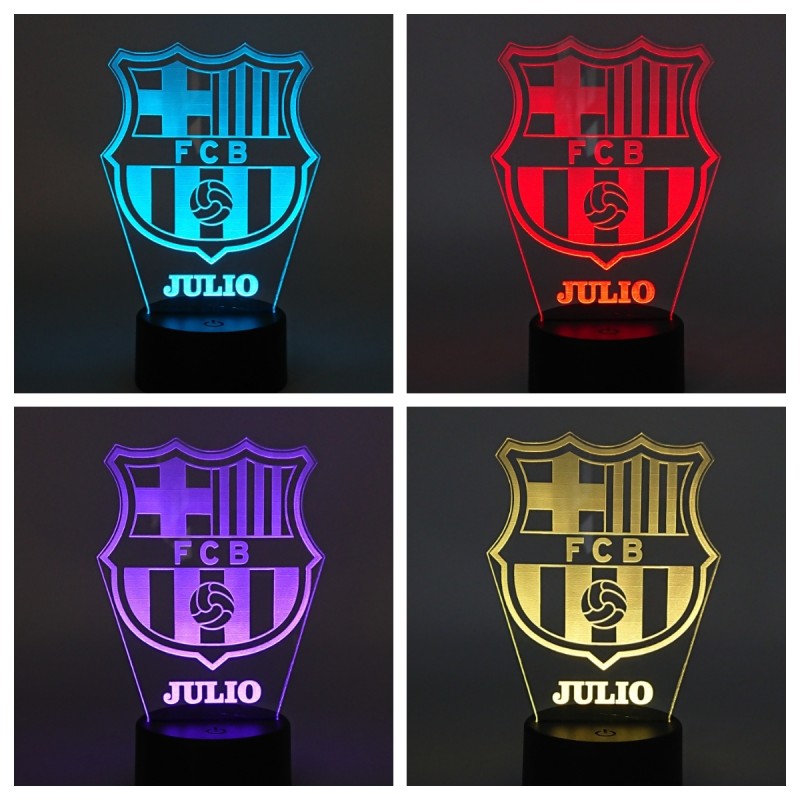 Lámpara LED personalizada FC BARCELONA