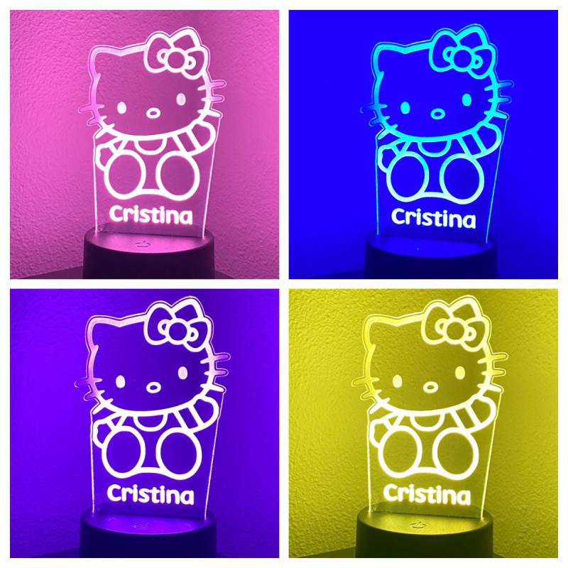 Lámpara LED personalizada HELLO KITTY