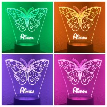 Lámpara LED personalizada MARIPOSA