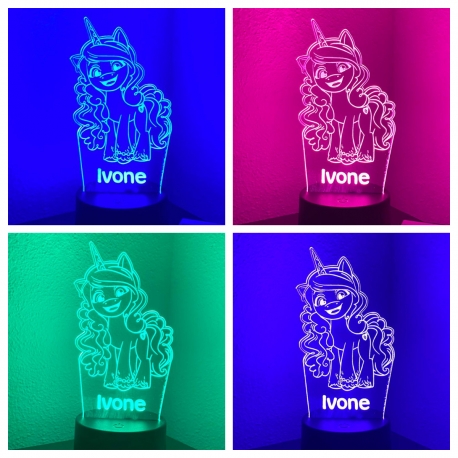 Lámpara LED personalizada PEQUEÑO PONY