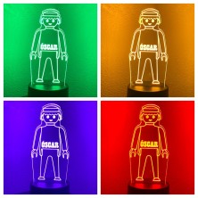 Lámpara LED personalizada PLAYMOBIL