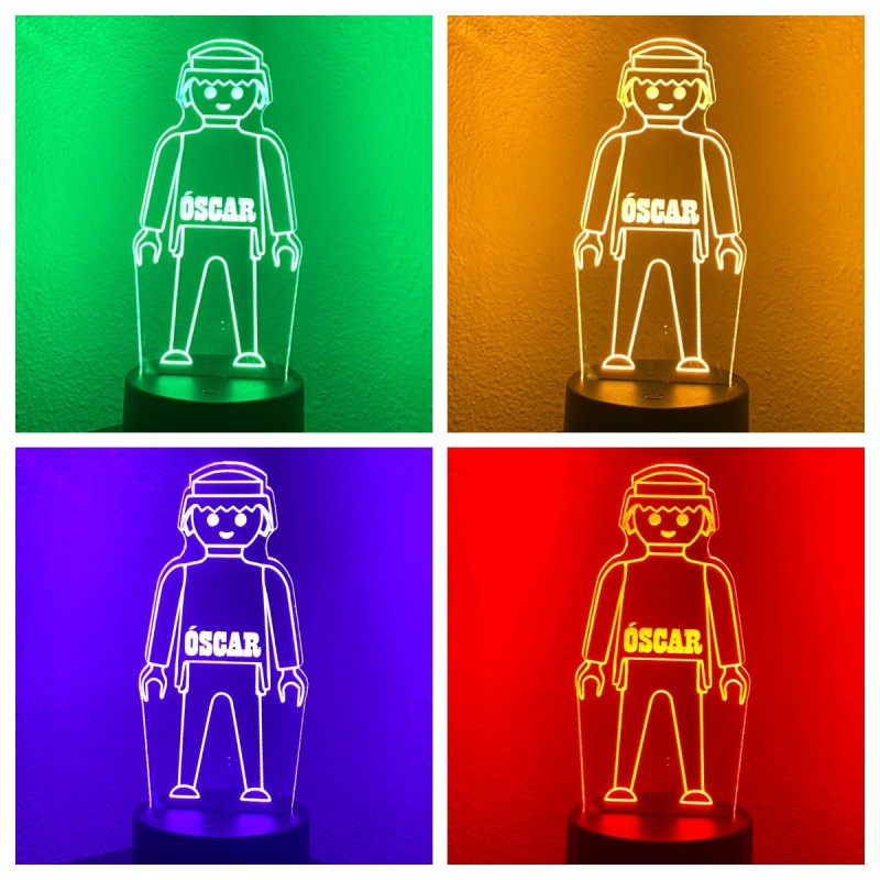 Lámpara LED personalizada PLAYMOBIL