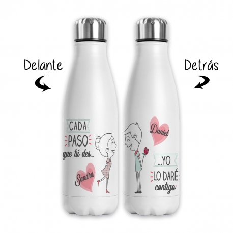 Botella personalizada - CADA PASO QUE TU DES
