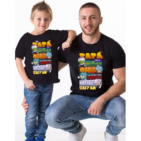 Pack camisetas papá e hijos DRAGON BALL