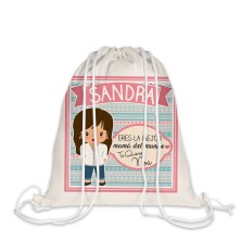 Mochila cuerdas personalizada MAMÁ