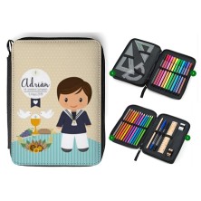 Estuche escolar maletín - COMUNIÓN niño