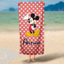 Toalla personalizada rectangular - MICKEY ROJO