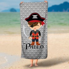 Toalla personalizada rectangular - PIRATA