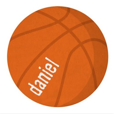 Toalla personalizada REDONDA - PELOTA BALONCESTO