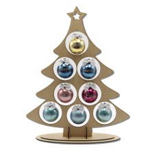 Árbol de Navidad con 8 bolas