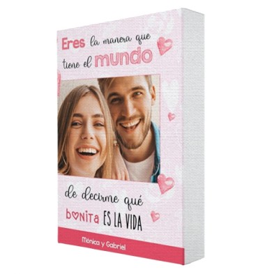 Lienzo SAN VALENTIN -  BONITA LA VIDA