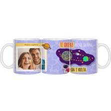 Taza personalizada TE QUIERO HASTA LA LUNA