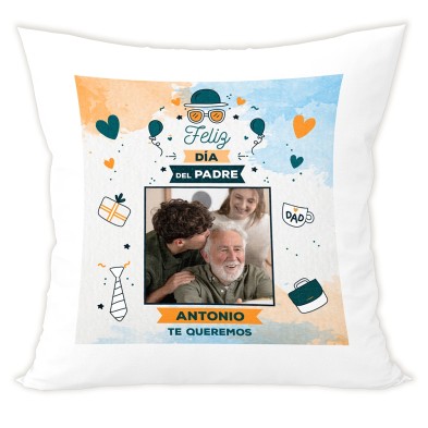 Cojín personalizado FELIZ DÍA DEL PADRE Cojín personalizado FELIZ DÍA DEL PADRE