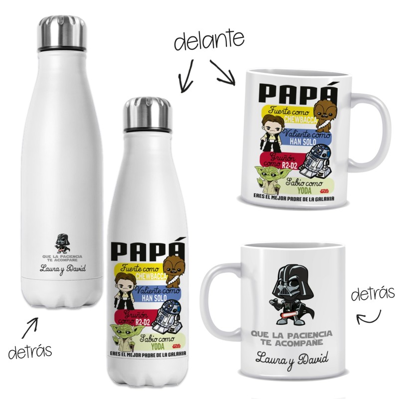 Botella + Taza personalizada - STAR WARS