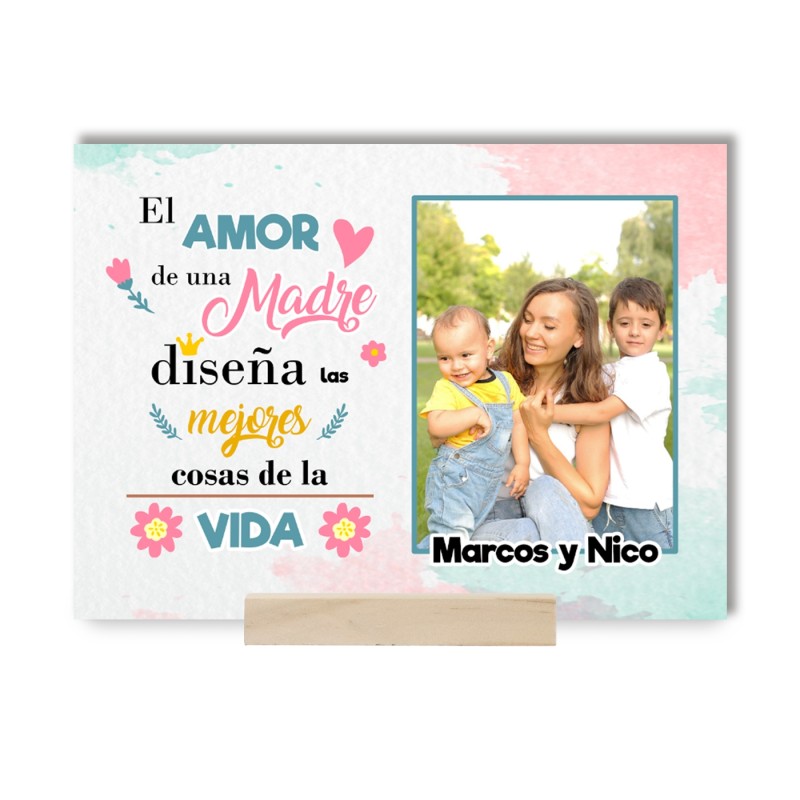 Placa metacrilato EL AMOR DE UNA MADRE