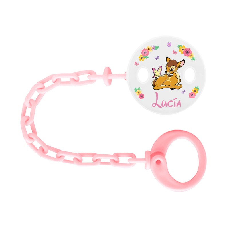 Sujetachupetes personalizado cadena Bambi