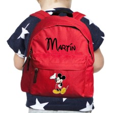 Mochila INFANTIL personalizada - MICKEY ROJO