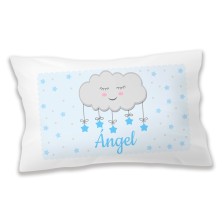 Almohada personalizada nube azul