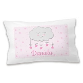 Almohada personalizada nube rosa