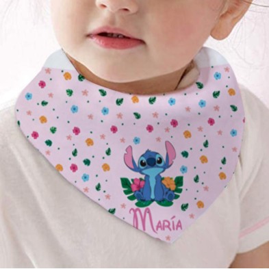 Bandana personalizada Stitch rosa