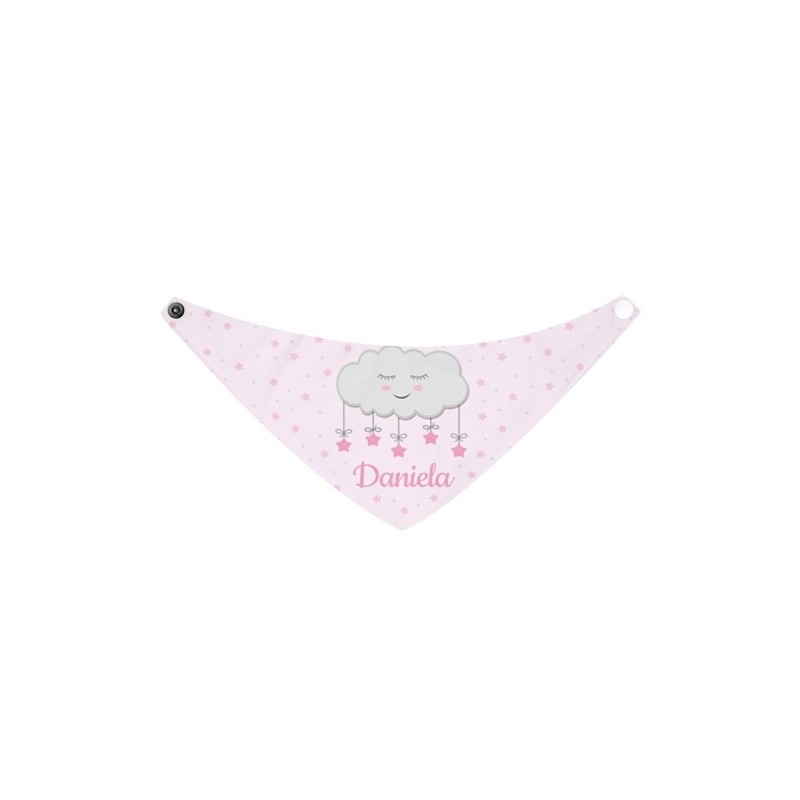 Bandana personalizada nube rosa