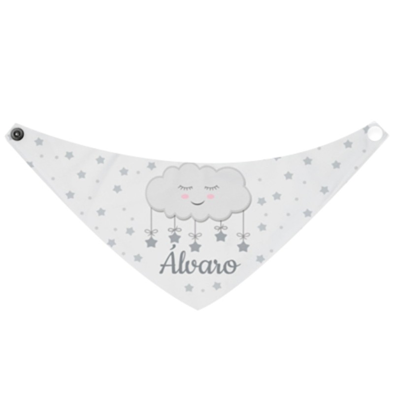 Bandana personalizada nube gris