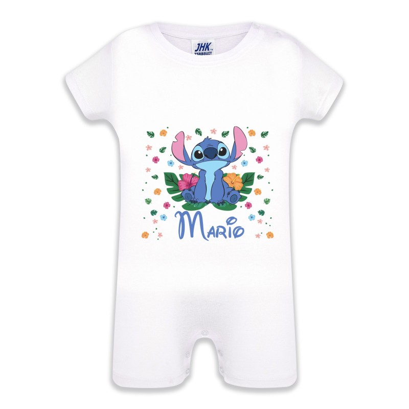 Pelele personalizado Stitch azul