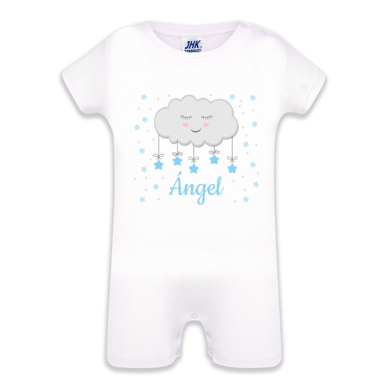 Pelele personalizado nube azul