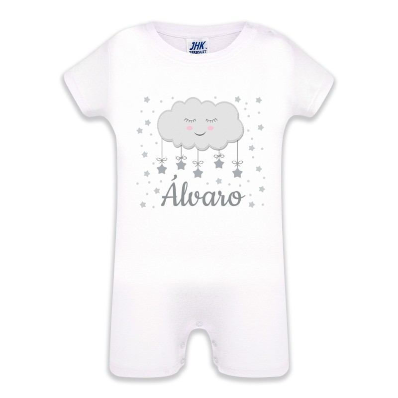 Pelele personalizado nube gris