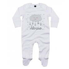 Pijama personalizado nube gris