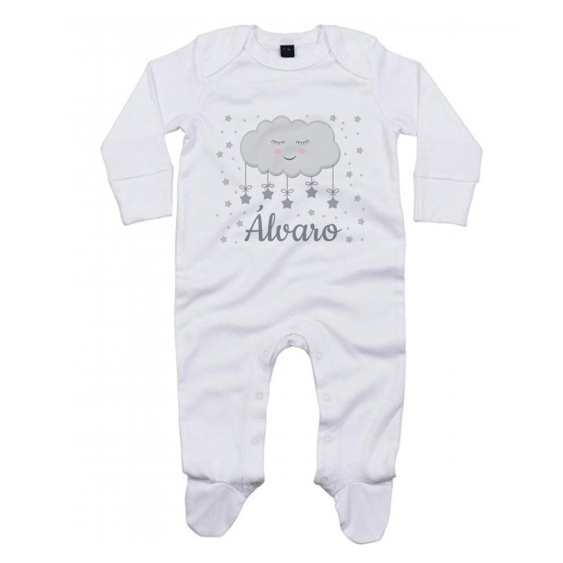 Pijama personalizado nube gris