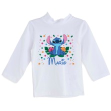 Camiseta personalizada Stitch azul