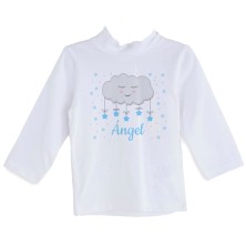 Camiseta personalizada nube azul