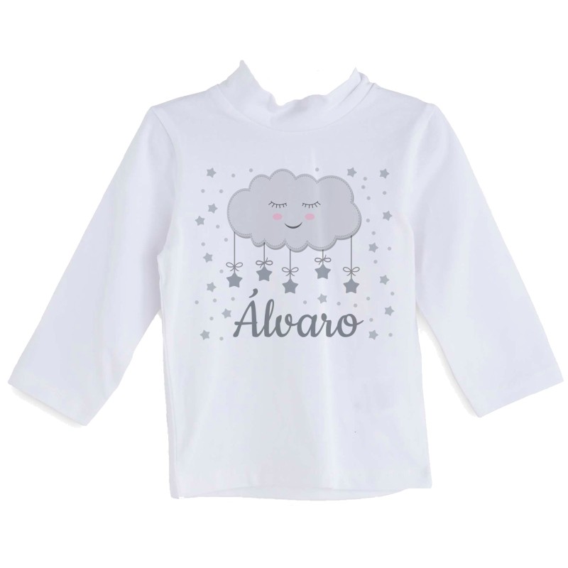 Camiseta personalizada nube gris