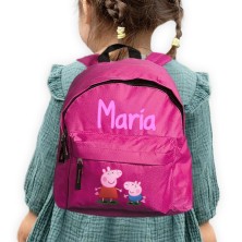 Mochila INFANTIL personalizada - PEPPA PIG ROSA