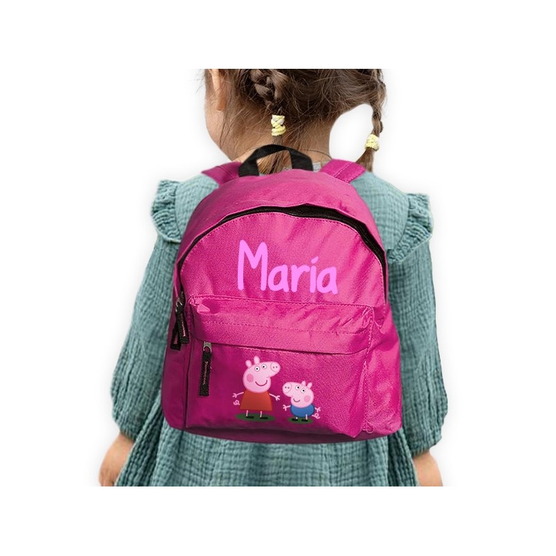 Mochila INFANTIL personalizada - PEPPA PIG ROSA