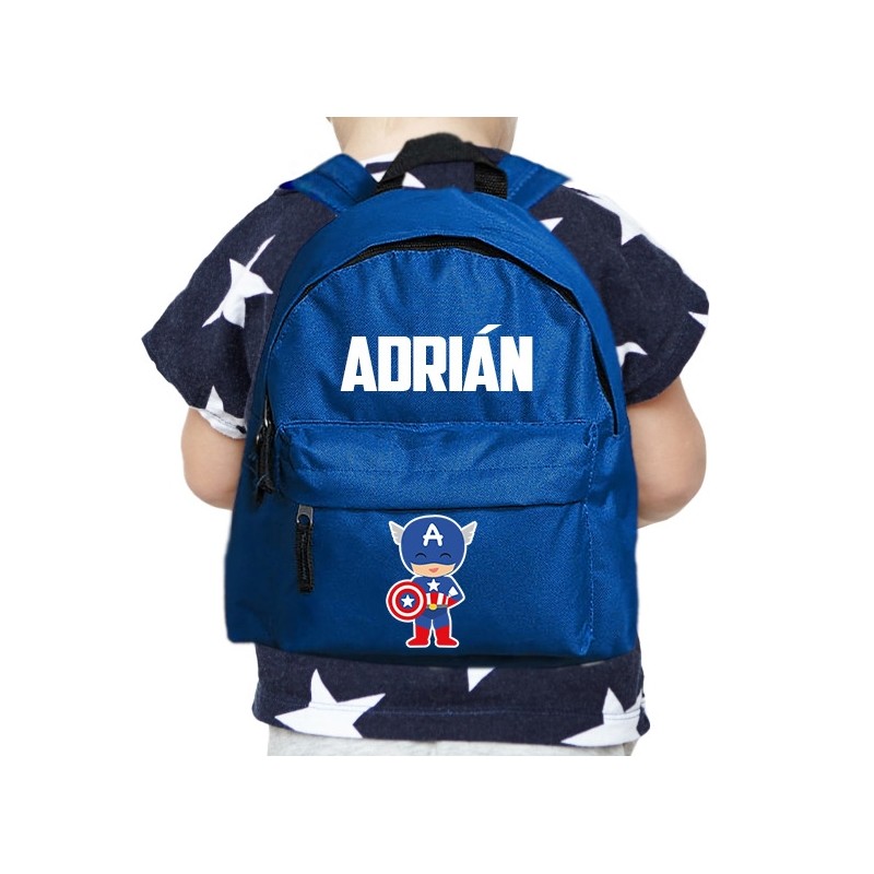 Mochila INFANTIL personalizada - CAPITAN AMERICA