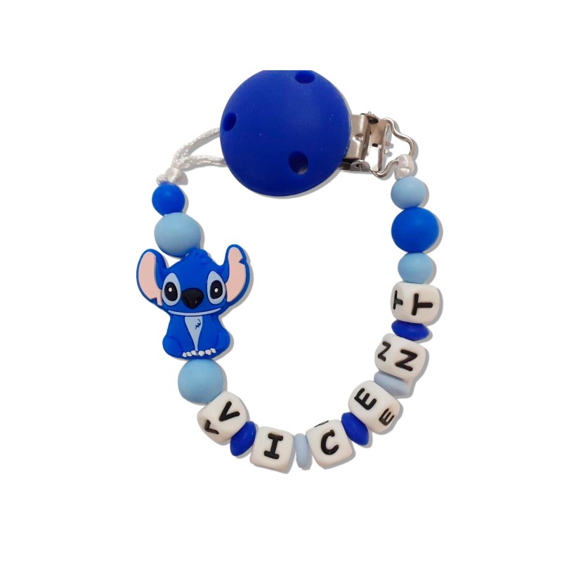 Sujetachupetes personalizado silicona STITCH