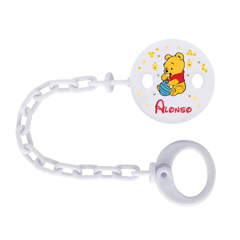 Sujetachupetes personalizado cadena Winnie