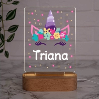 Lámpara Led madera UNICORNIO Lámpara Led madera UNICORNIO