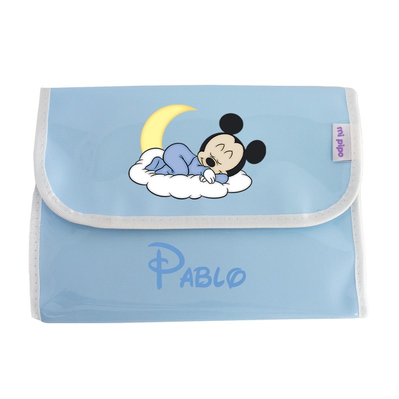 Portadocumentos Gloss Azul Personalizado MICKEY