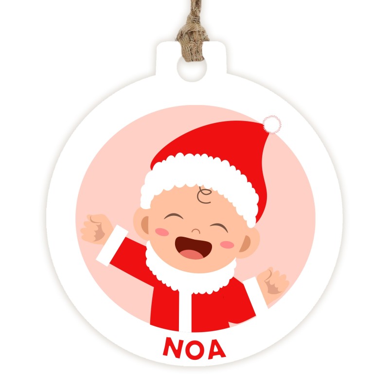 Bola de navidad METACRILATO - BEBÉ Noel