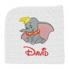 Arrullo gris bordado Dumbo