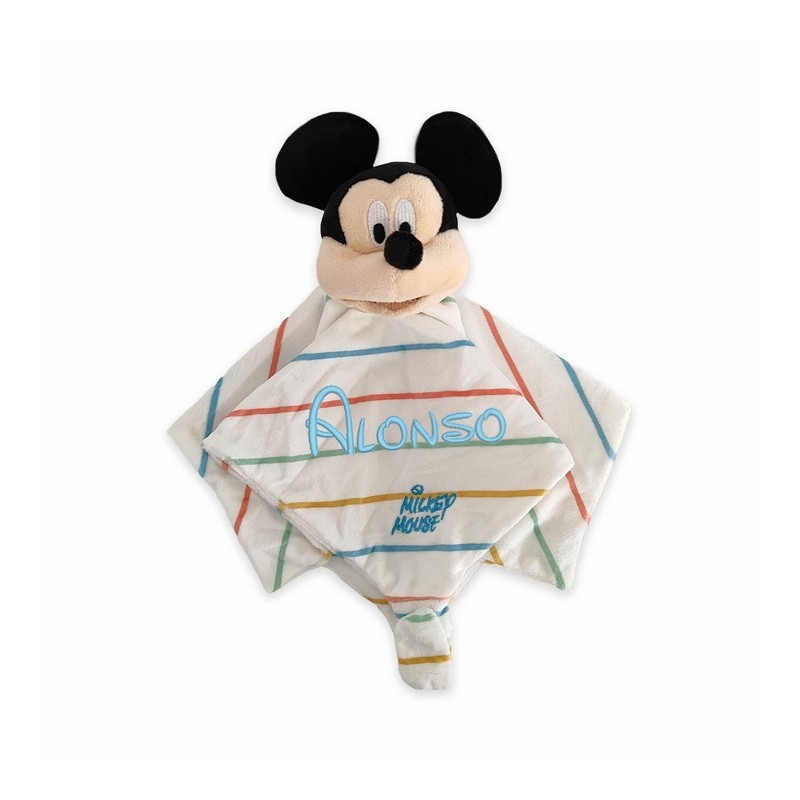 Doudou mickey rayas