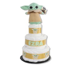 Tarta de pañales 3 pisos BABY YODA