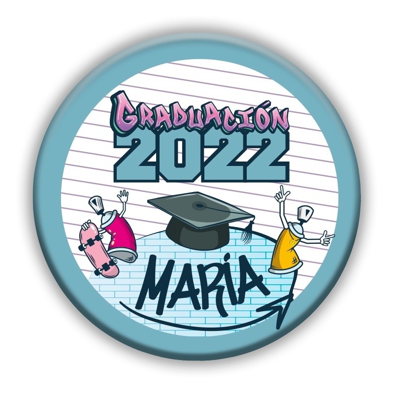 Chapa personalizada GRADUACIÓN - NOS VAMOS AL INSTI