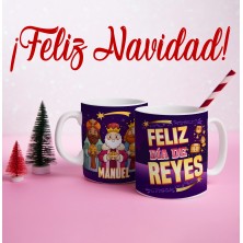 Taza navideña FELIZ DÍA REYES