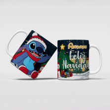 Taza navideña STITCH